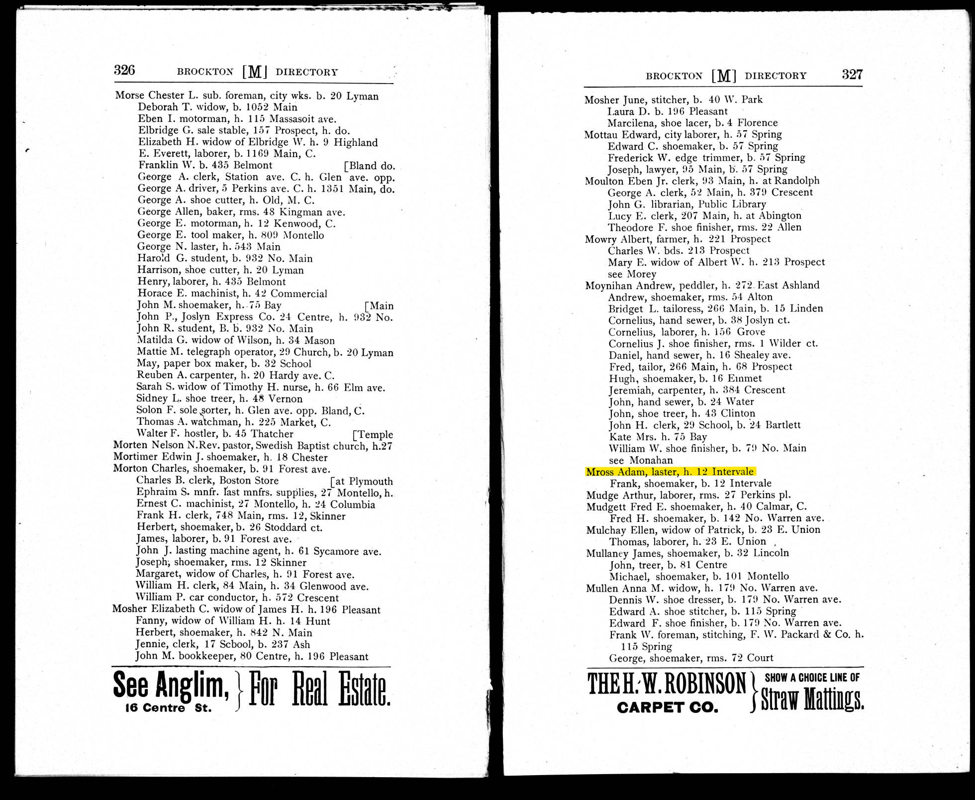 First U.S.A Record of Adam: